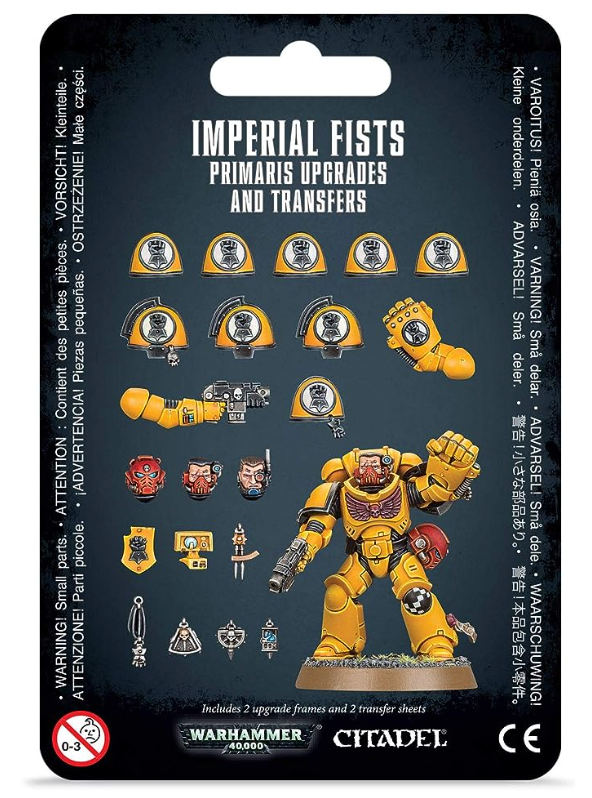 Games Workshop Warhammer 40k - Imperial Fists Primaris Upgrades & Transfers