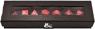 Heavy Metal Red And White 7 RPG Dice Set: Dungeons & Dragons DDN